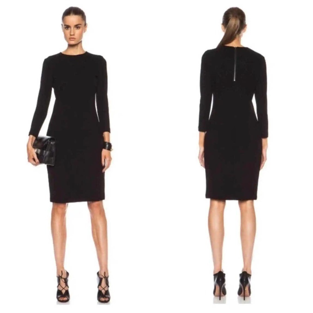 Vince Black 3/4 Sleeve Sheath Pencil Dress Size M NWOT